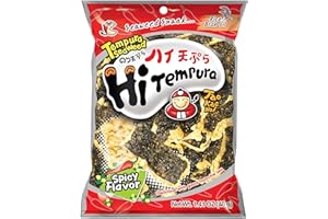 TAO KAE NOI Taokaenoi Tempura Seaweed Hitempura Spicy Flavour 1.41 Oz (Pack of 2)