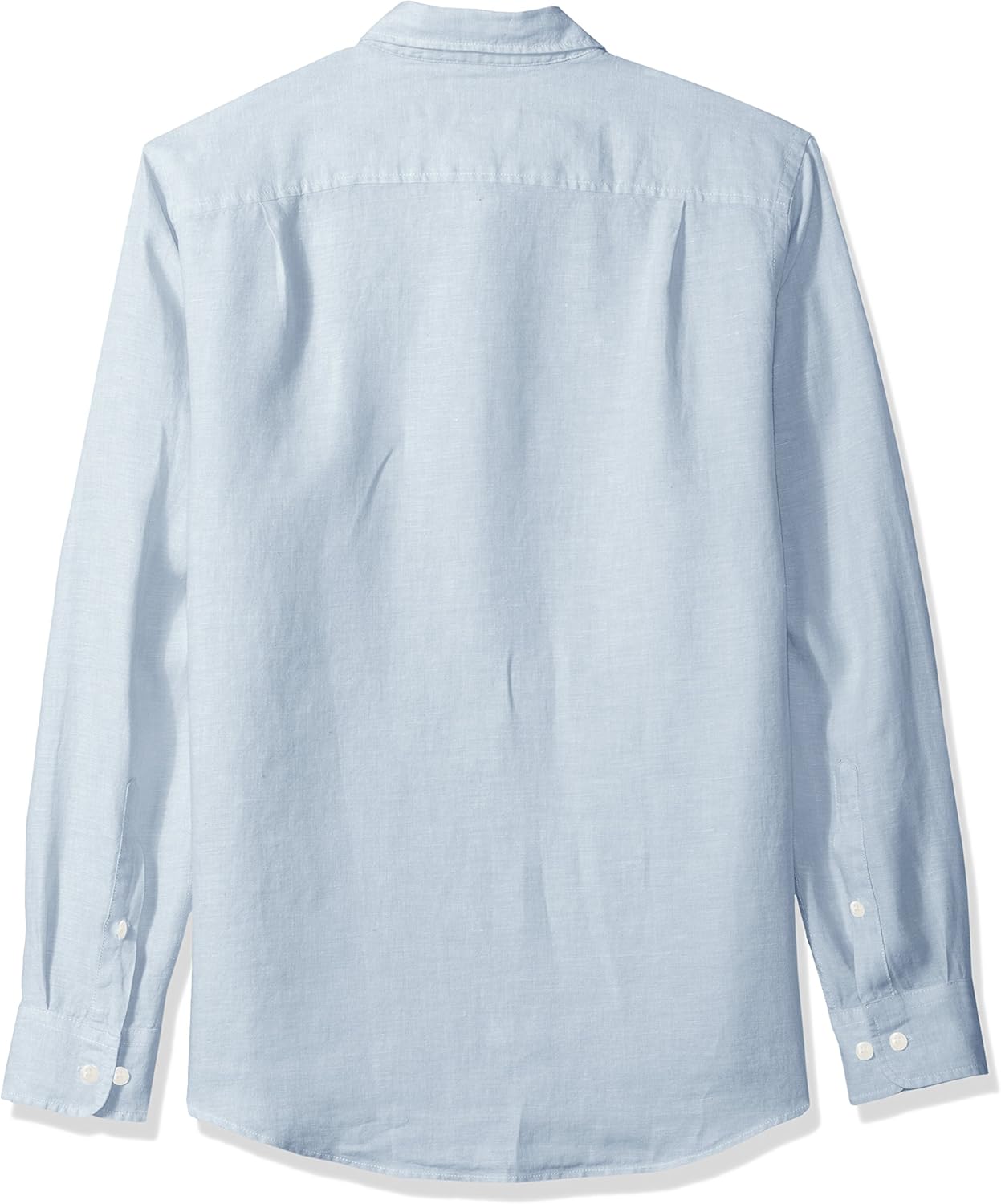  Essentials Men's Slim-Fit Long-Sleeve Linen Shirt: Clothing