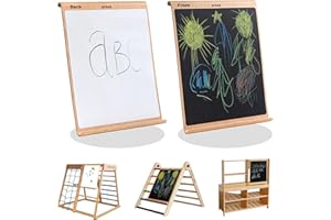AVDAR Double-Sided Magnetic Drawing Board, Compatible with Various Wooden Climbing Frames, Made of Imported Beechwood