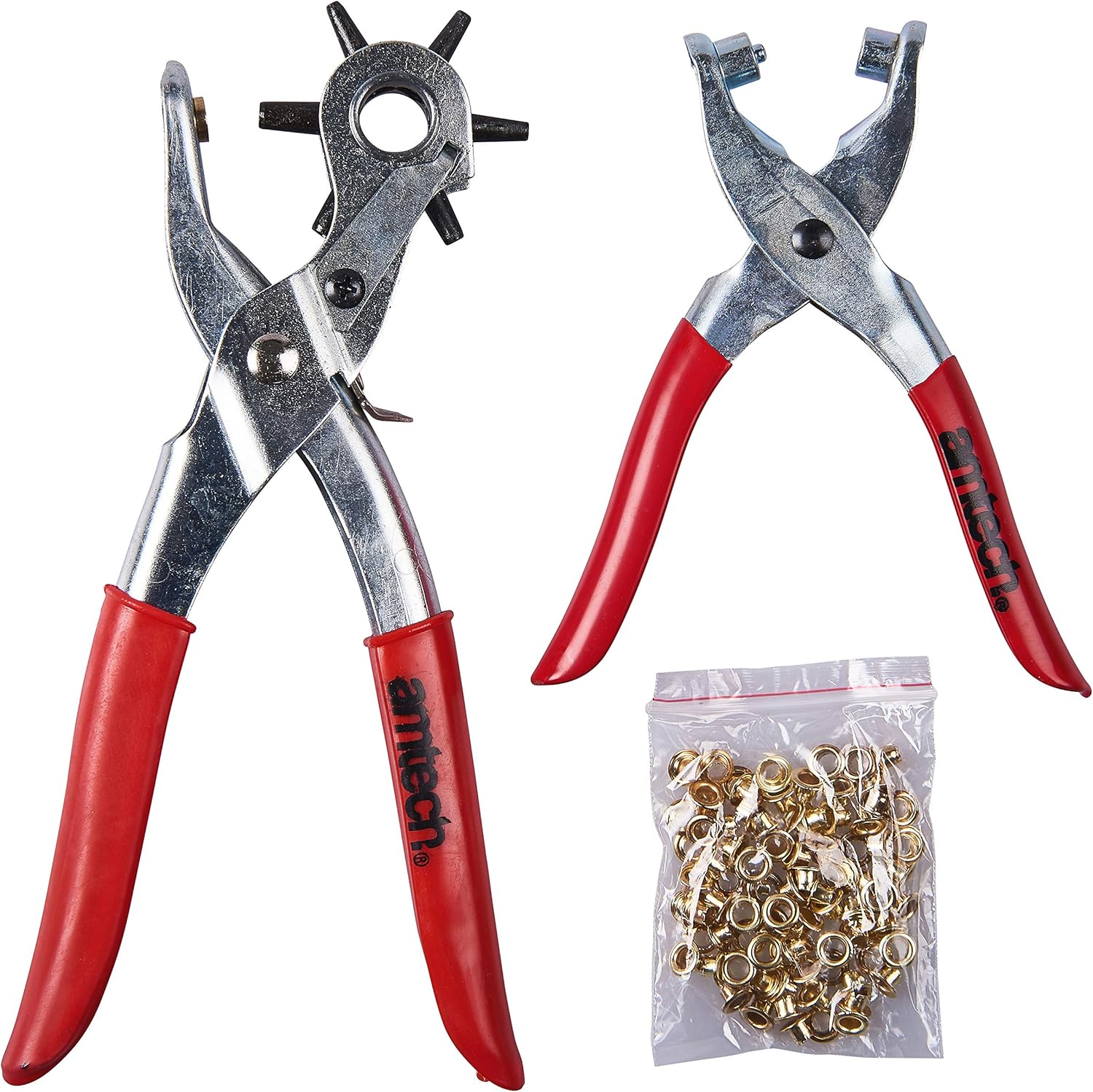 Amtech B1460 Leather Punch and Eyelet Plier Set Amazon.co.uk DIY & Tools