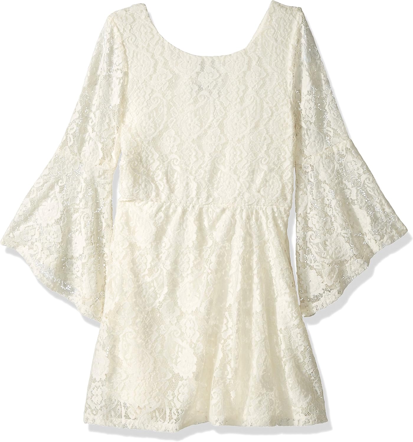 lace dress with bell sleeves