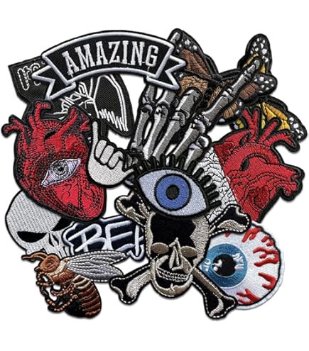 ROCKPATCH HARINI 25 Pcs Mixed Rock Band Patches Iron On Rock Music