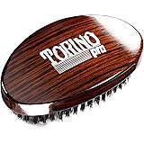 Torino Pro Wave Brush #730 By Brush King - Medium Curve 360 Waves Palm Brush - ALL Purpose 360 Waves Brush