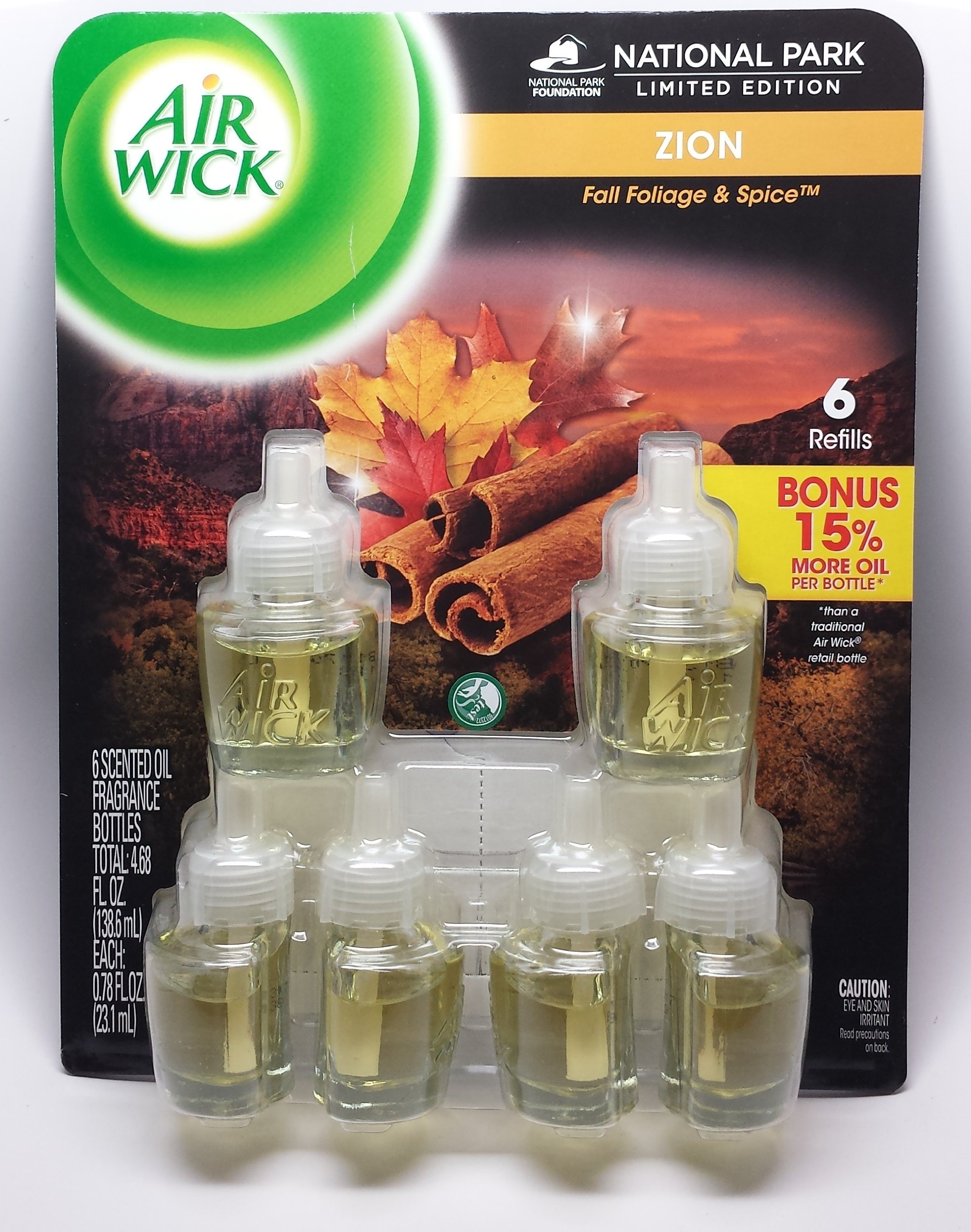 Air Wick Scented Oil Refills, Fall Foliage And Spice, 6 Refills, 0.789 Oz on Galleon Philippines