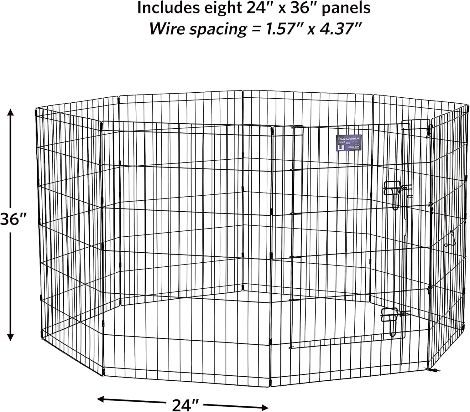 MidWest Homes for Pets Folding Metal Exercise Pen / Pet Playpen : Pet Playpens : Pet Supplies