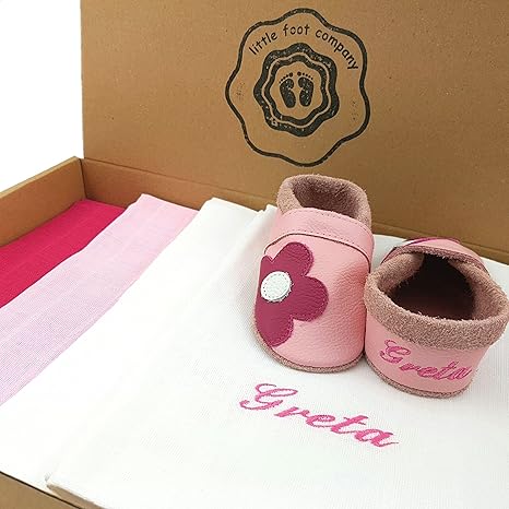 Sparen mit dem Starterset! Spucktücher, 4 Stoffwindeln im Geschenkeset und handgemachte Krabbelschuhe Babyschuhe Lauflernschu