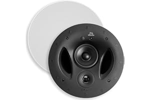 Polk Audio 90-RT 3-Way in-Ceiling Speaker (3.25” Driver, 9” Sub) - The Vanishing Series | Power Port | Paintable Grille | Dua