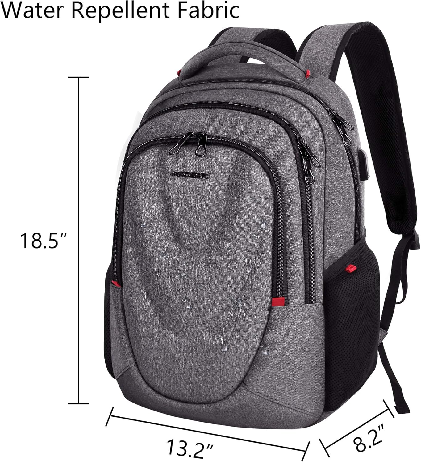 backpack with pocket on back