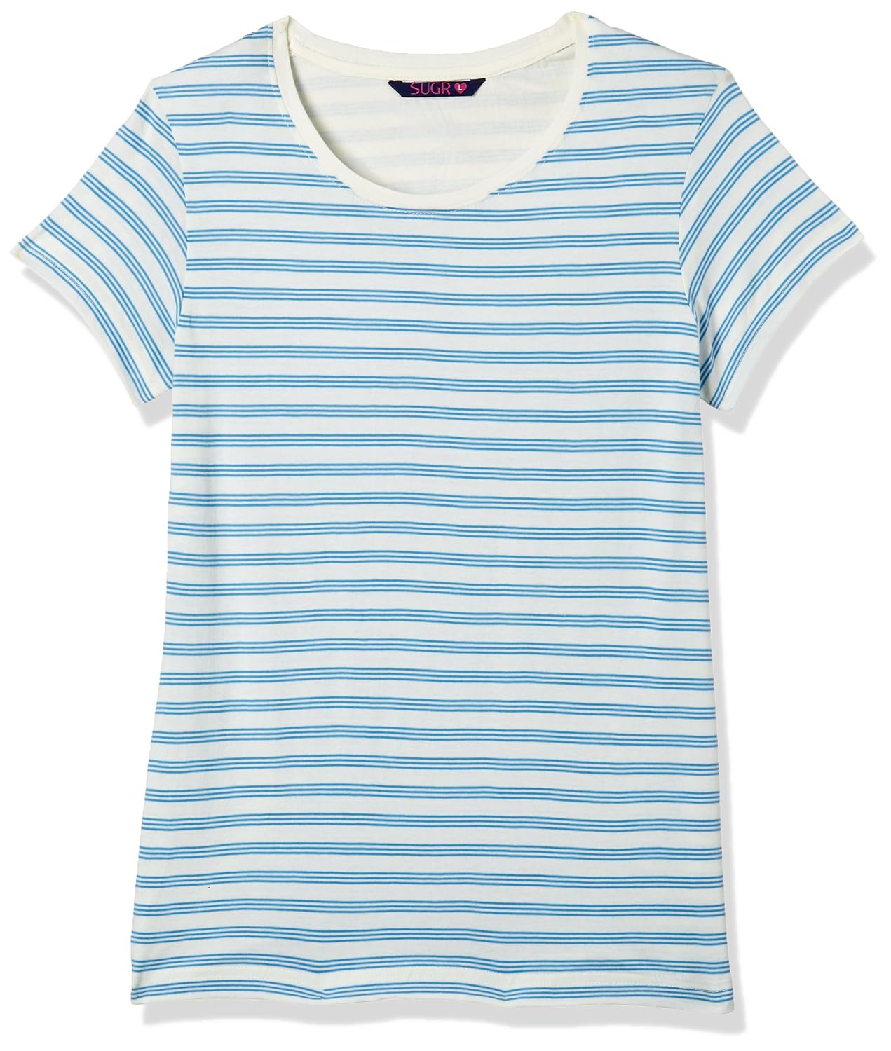 sugr women's slim fit cotton t-shirt