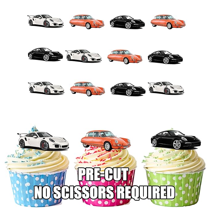 Baking Accs Cake Decorating Decorations Cake Toppers Precut Fun Car Porsche 12 Edible Cupcake Toppers Cake Decorations Birthday Baking Accs Cake Decorating Decorations Cake Toppers Precut Fun Car Porsche 12 Edible Cupcake Toppers Cake Decorations Birthday