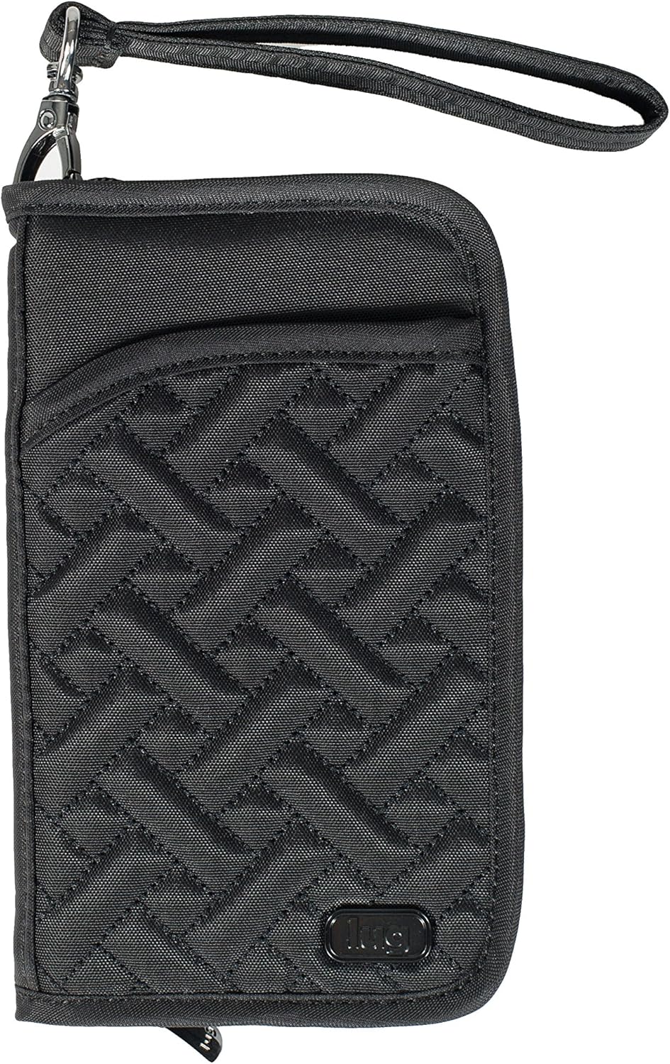 Lug Tandem 2 Passport Wallet, Brushed Black Passport Wallets