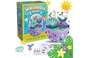Creativity for Kids Mini Garden: Mermaid Terrarium - Mermaid Gifts for Girls and Boys, Arts and Crafts for Kids 6+