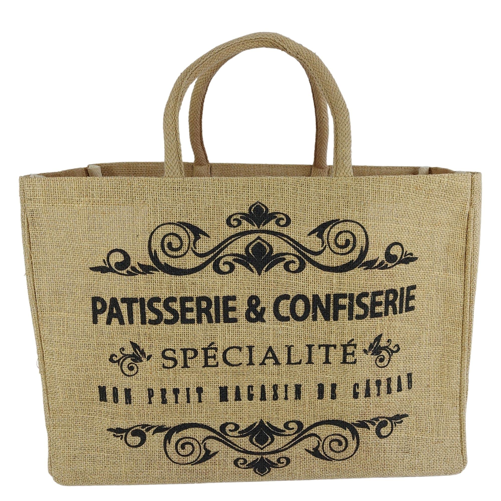 Domelo Large Shopping Basket for Women 100% Vegan Jute Jute Basket Shopping Bag Shopping Bag This Handbag is Sustainable Products, Gifts for Women, beige, XXL, Pastry & Confectionery