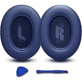 Replacement Ear Pads for JBL E65BTNC/Live 650BTNC/Live 770NC/Live 660NC/Duet NC Headphone, Extra Thick Cushions, Ear Cups Cover, Soft Leather＆Memory Foam Headset Earpads (Blue)
