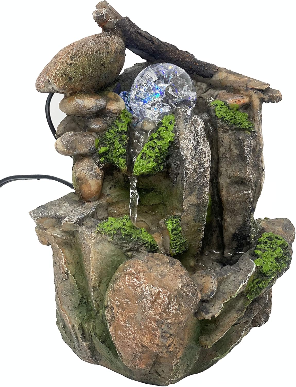 GiftsRDecor Tabletop Fountain Indoor Fountain Waterfall Nature's Garden: Home & Kitchen
