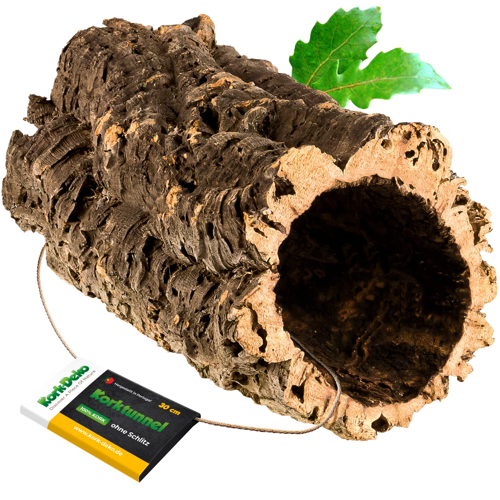 Kork-Deko Cork Bark: Cork Cave (Jet Tube) Length: 30 cm, Diameter: 11-14 cm