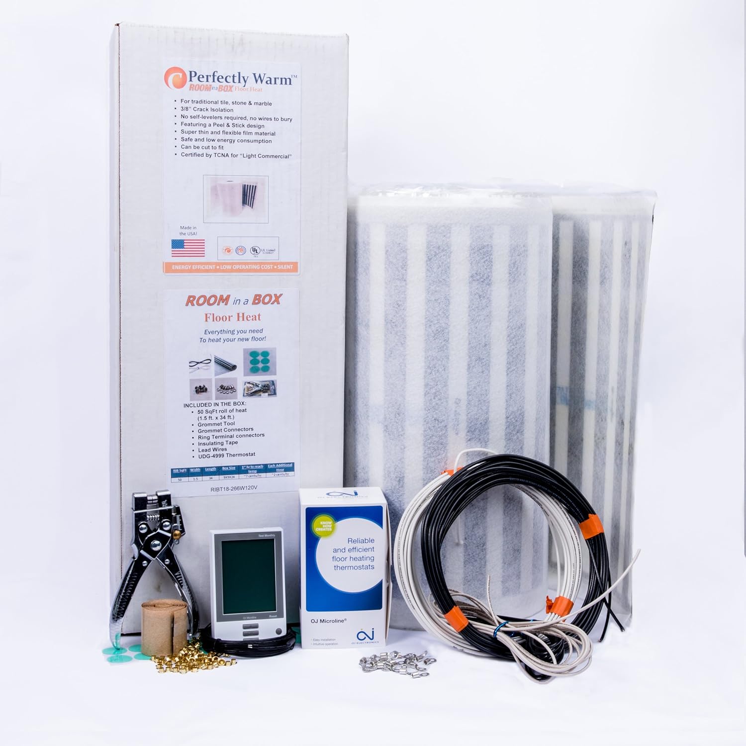 Amazon Com Radiant Floor Heating Kit Room In A Box 50 Sq Ft