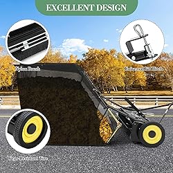 GarveeTools Tow Behind Lawn Sweeper, 50" Pull