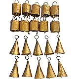 DIYANA IMPEX Vintage Indian Tin Bells Rustic Chime