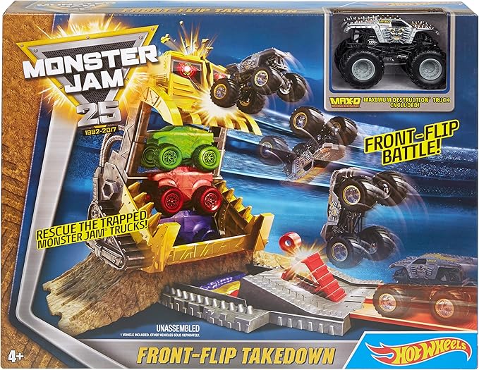 hot wheels monster jam front flip takedown