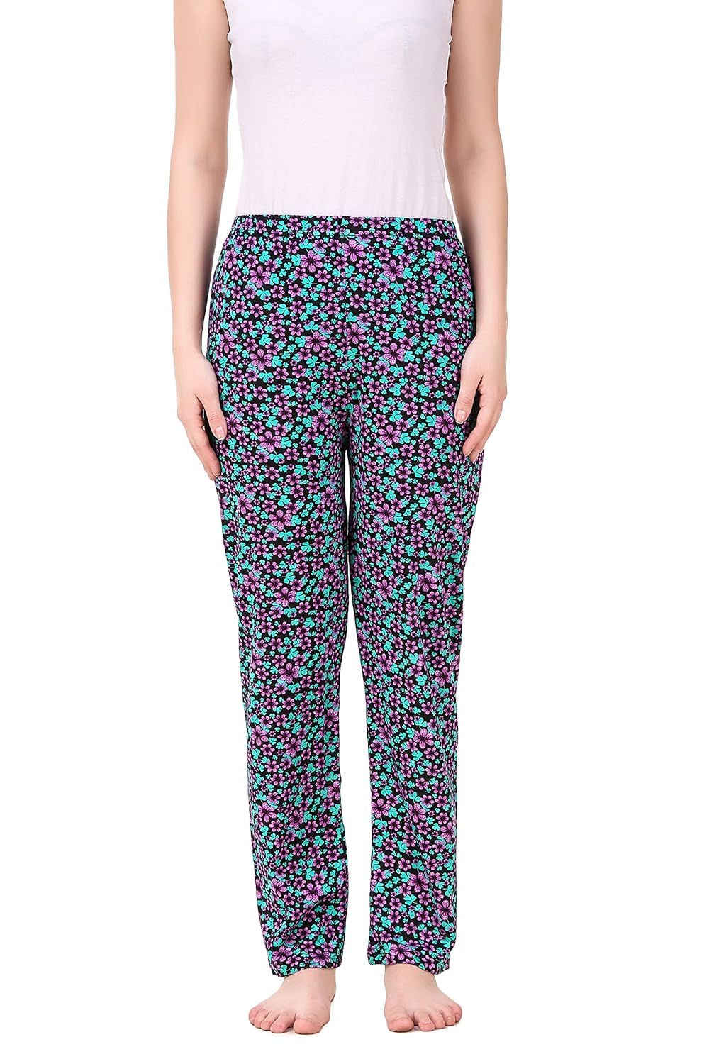 masha women's cotton printed multicolor pyjama
