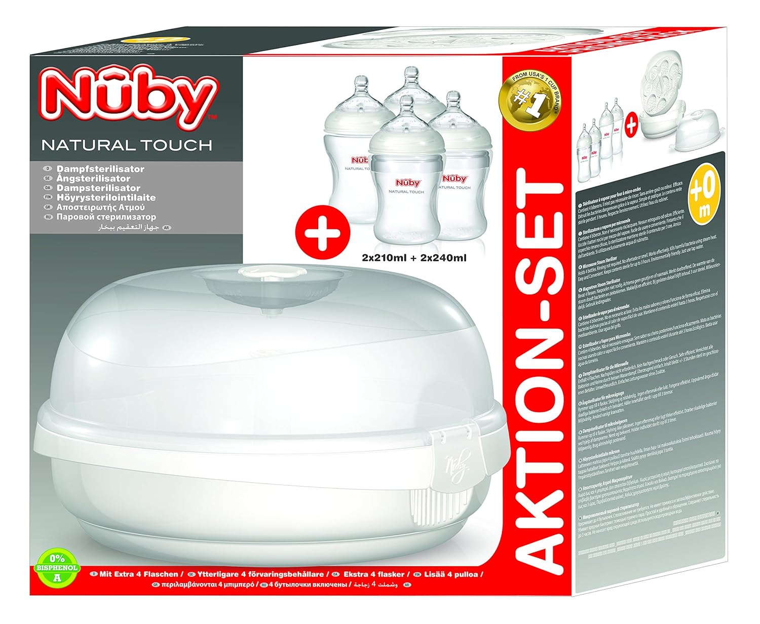Nuby NTVP30 - Esterilizador de microondas: Amazon.es: Bebé