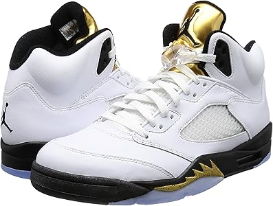 air jordan 5 black and gold