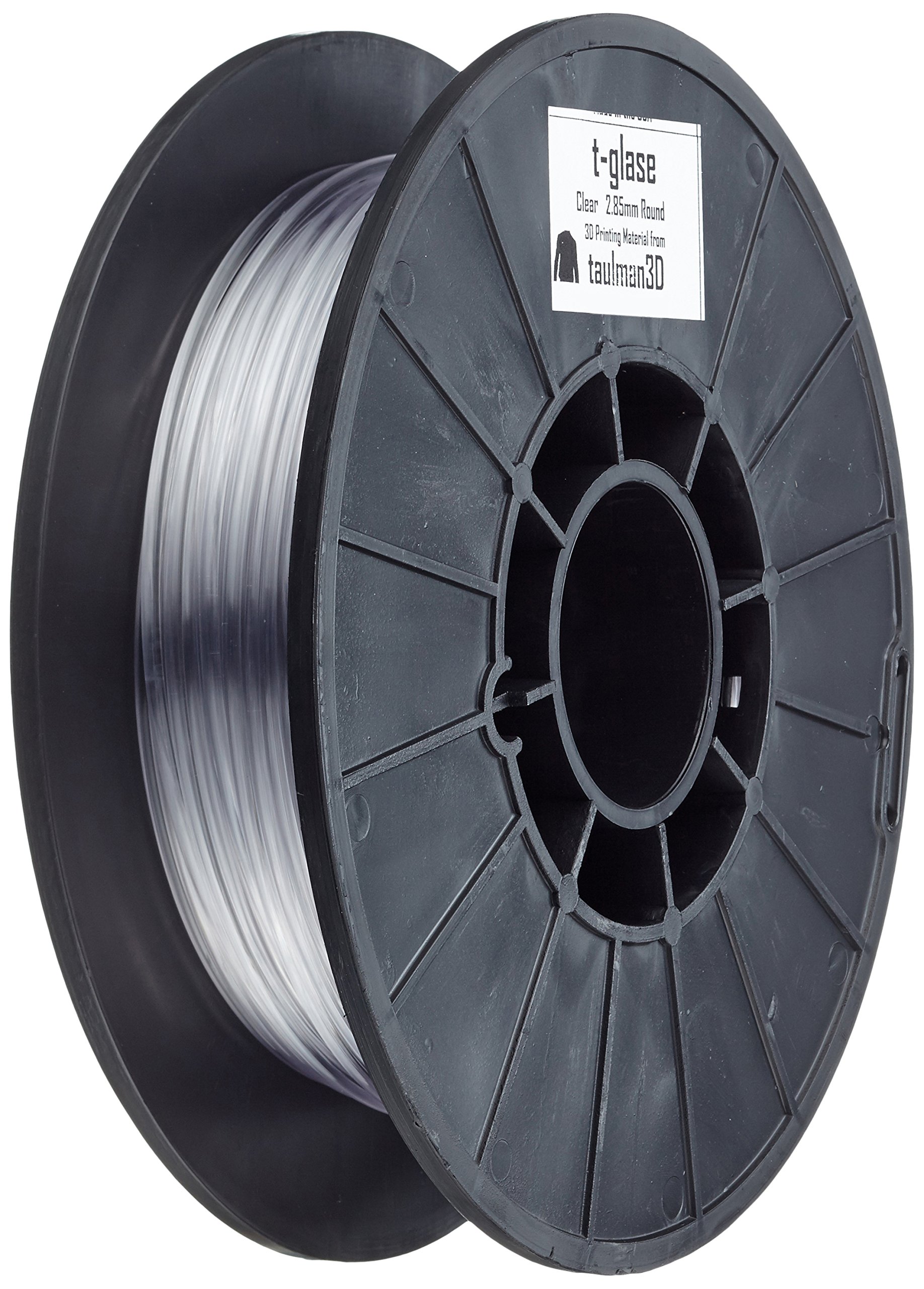 3D Prima 10130 Taulman Print Filament, PETT, T-Glase, 3 mm, Clear