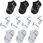STARTER Boys Socks 10-Pack Comfort Toe, Lightweight Moisture-Wicking Socks for Toddler, Big and Little Boys