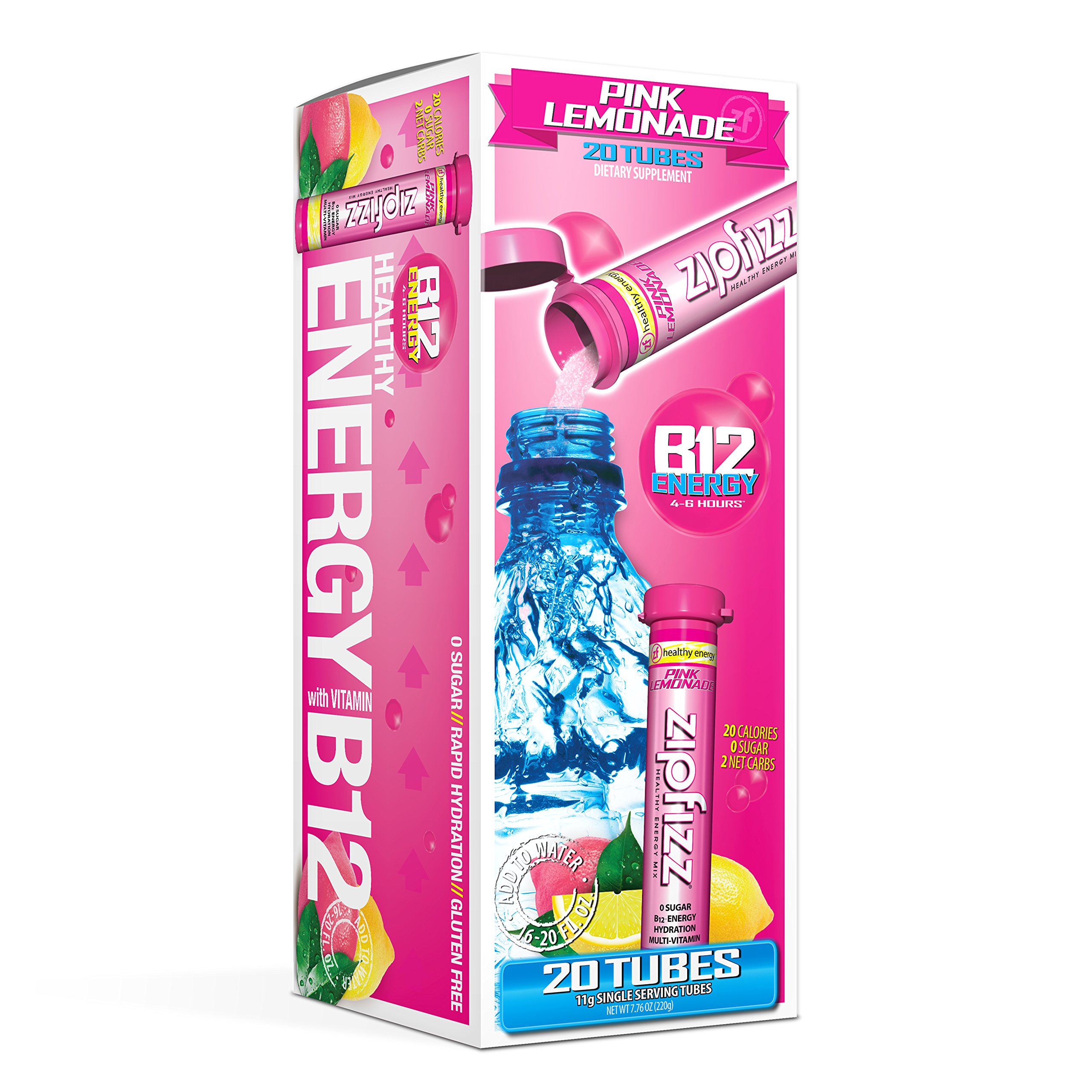 Zipfizz Healthy Energy Drink Mix, Hydration with B12 and Multi Vitamins