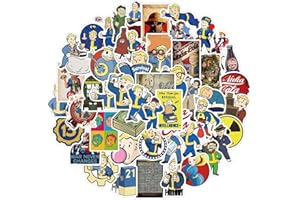 OYZX Fallout Stickers for Laptop and Water Bottle, Cool Game Vinyl Decal for Teens,Girl Phone,Bike,Skateboard,Travel Case,Computer (Fallout)