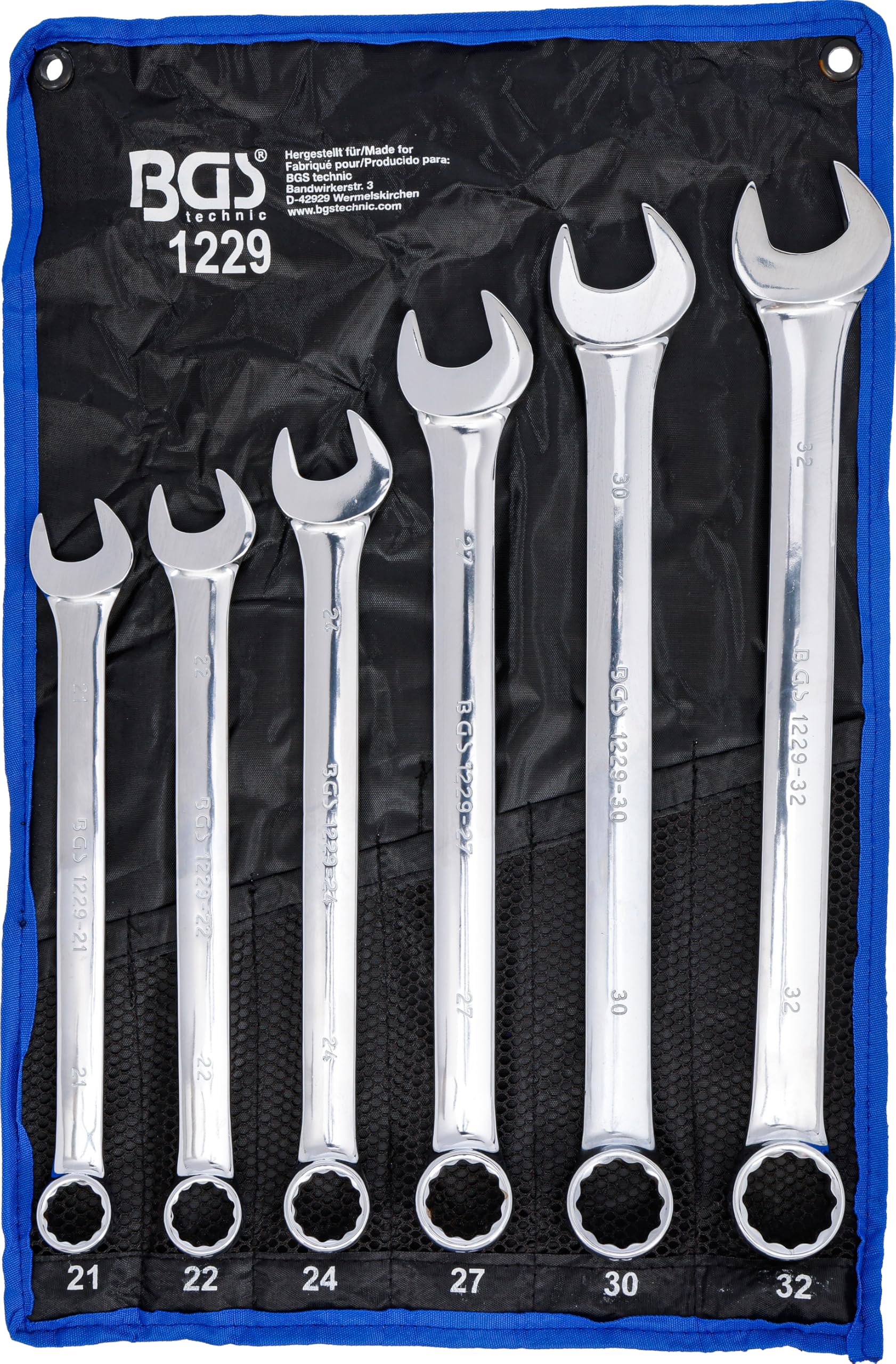 BGS 1229 | Combination Spanner Set | extra long | 21 - 32 mm | 6 pcs.
