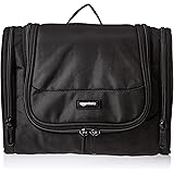 Amazon Basics Hanging, Travel Toiletry Bag Organizer, Shower Dopp Kit, Black