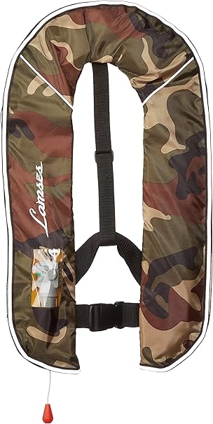 Amazon Lamses ラムセス 膨張式救命具 ライフジャケット カモフラ Lamses ラムセス ライフジャケット フローティングベスト