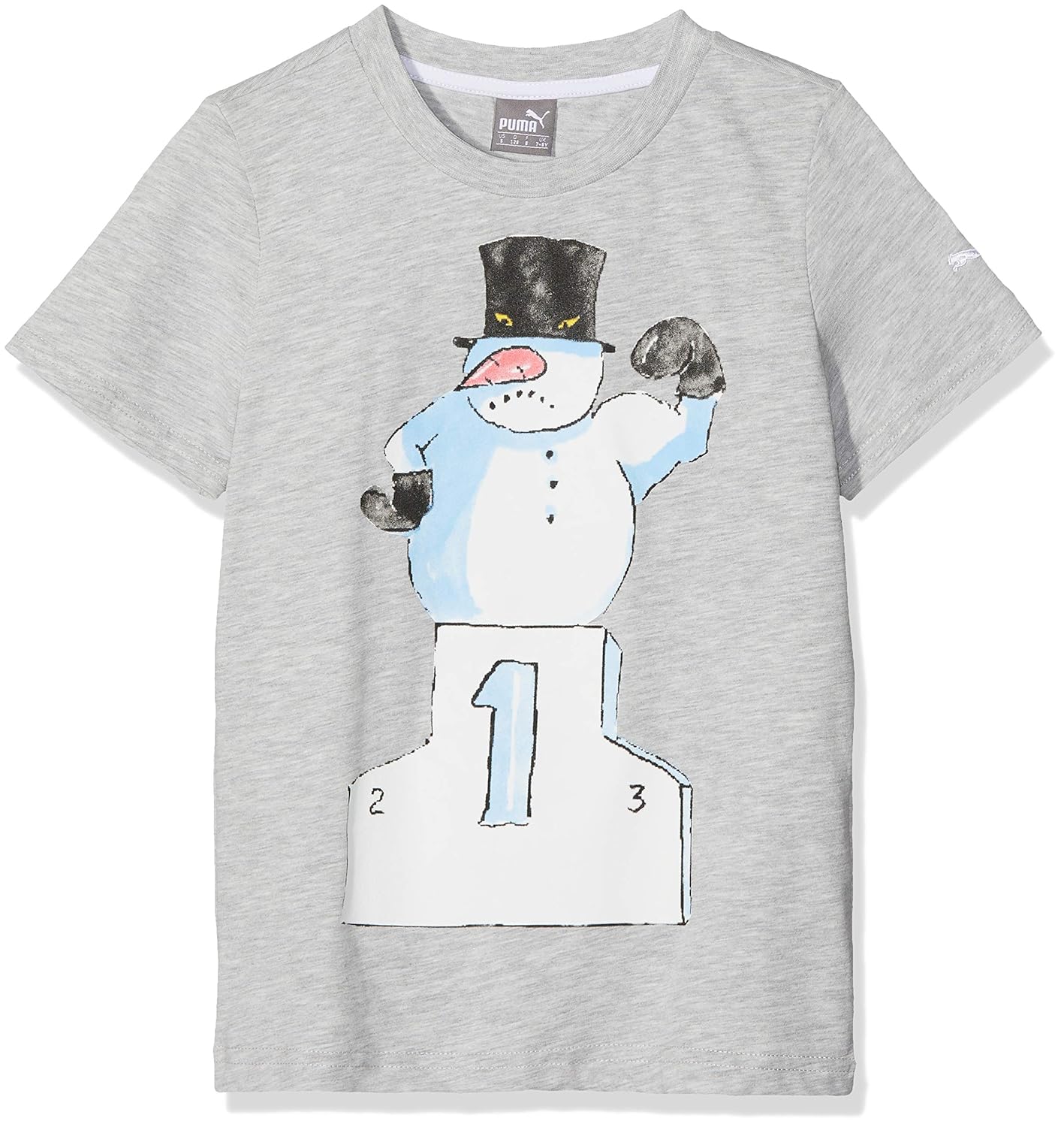 maglia puma bambino grigio