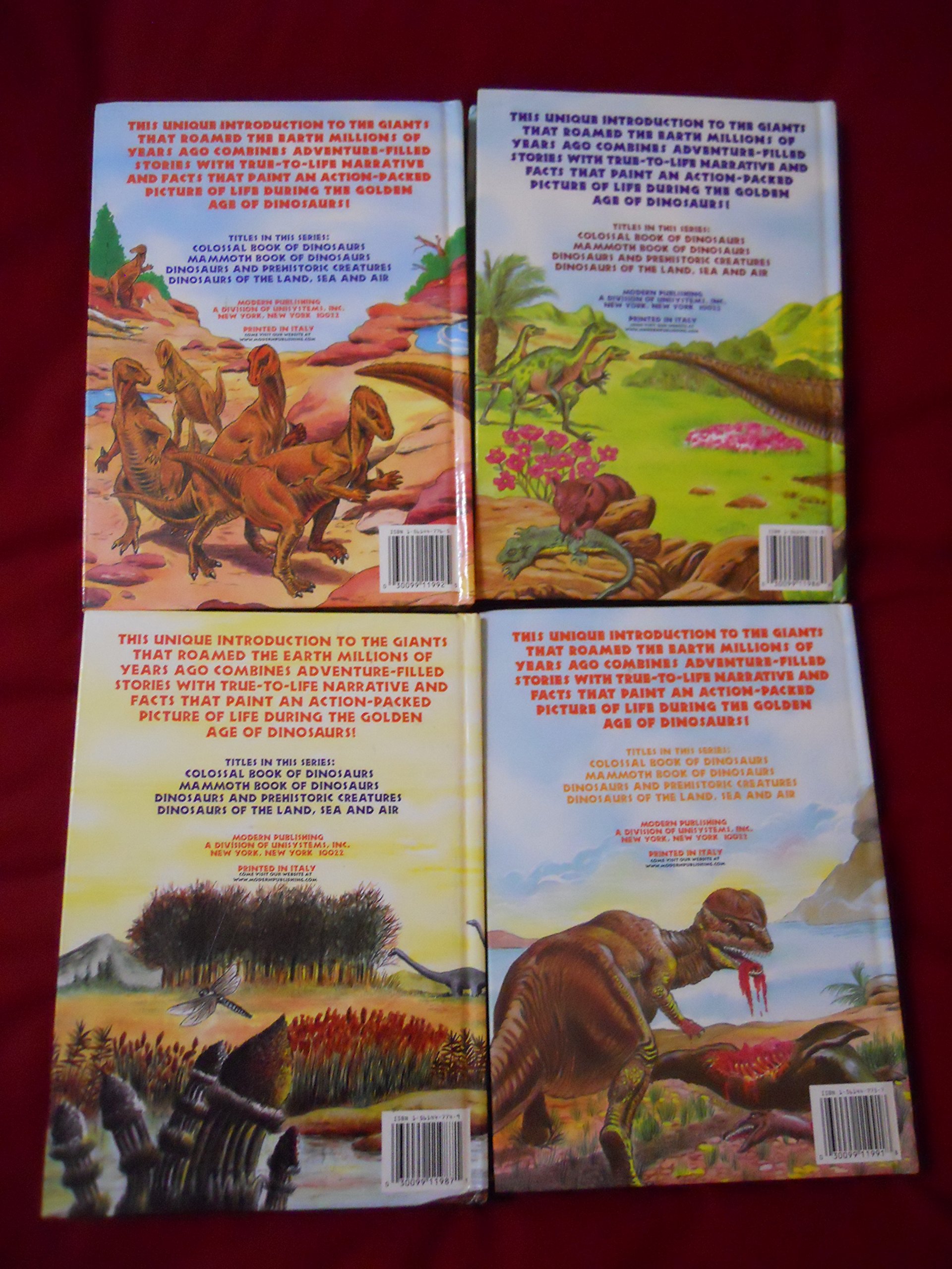 Dinosaurs Collection Of 4 Books Mammoth Book Of Dinosaurs - 