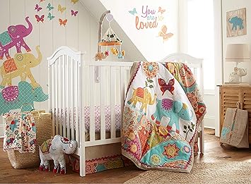 levtex baby fiona 5 piece crib bedding set