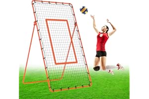 TUBAGOU Volleyball Rebounder Net 4x7ft Volleyball Practice Net Rebounder with 5 Rebound Angles |Product Custom Target Area for Volleyball Sports Training Practice