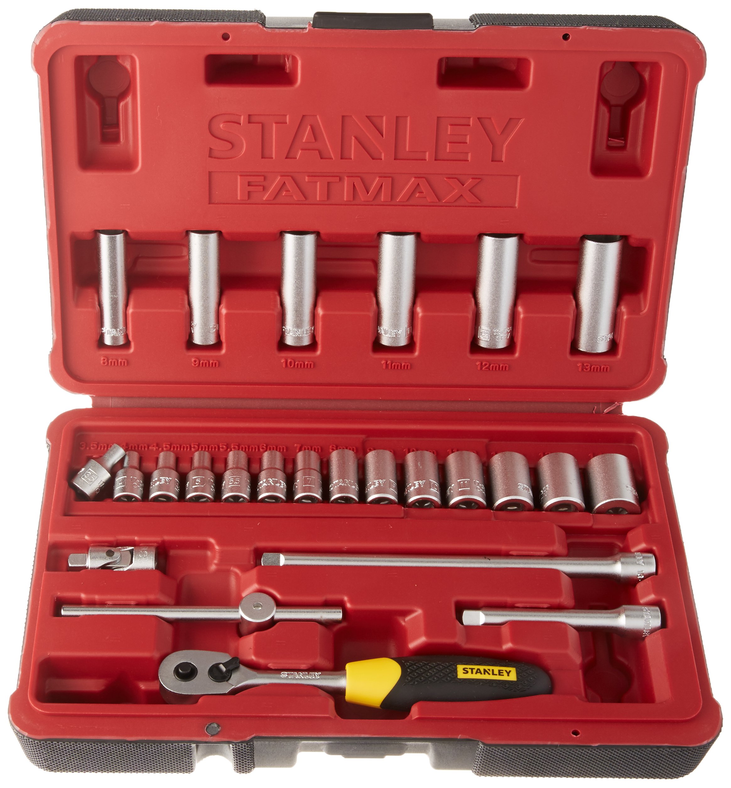 Stanley FMHT0-73024 Socket FM Wrench Set, Silver, 1/4-Inch, Set of 25 Piece