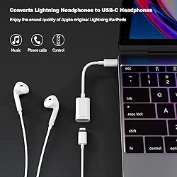 LMUBOY USB-C Male to Lightning Female Audio Adapter