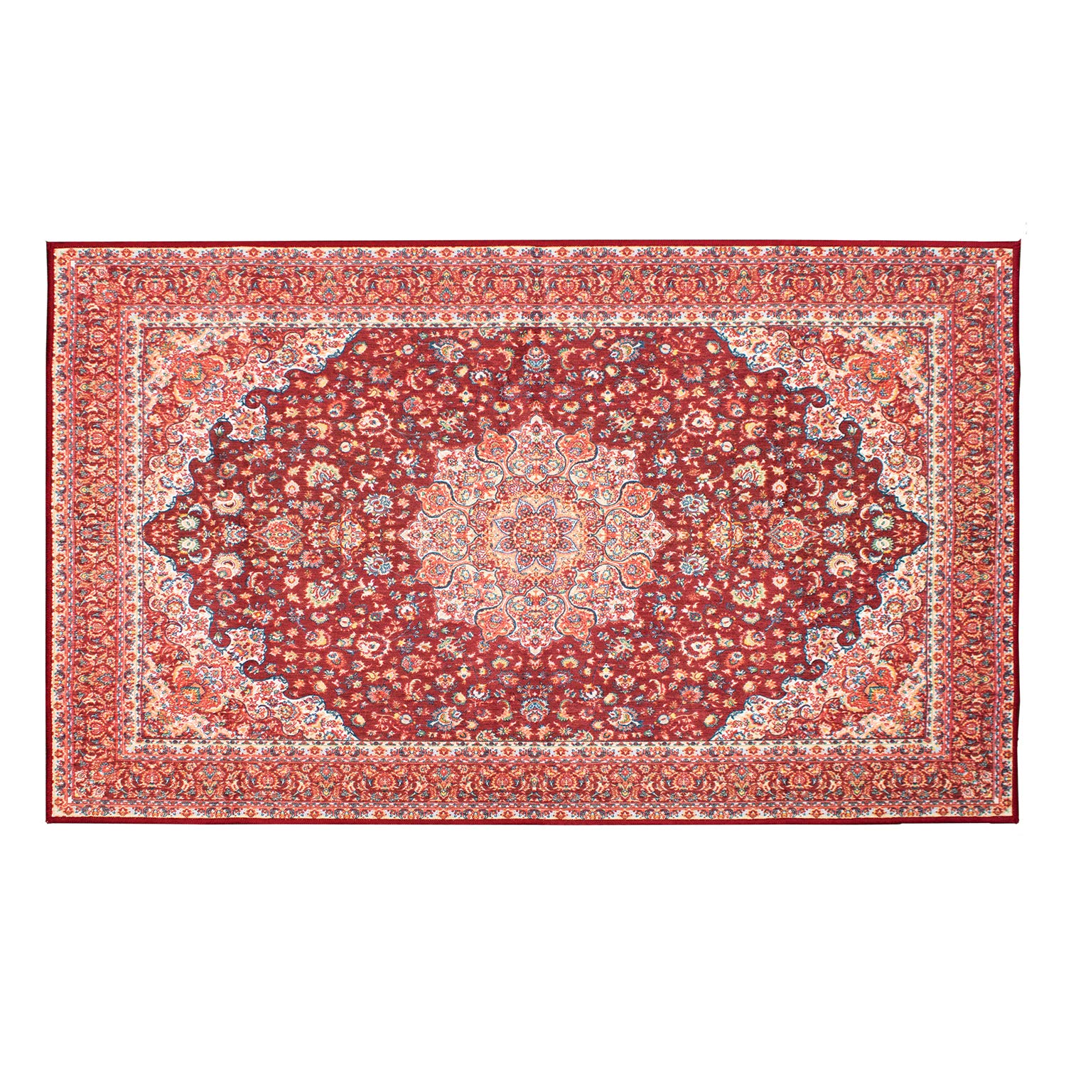 My Magic Carpet Machine Washable Accent Rug Kenya Ruby 3X5