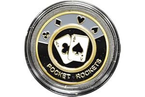 MRC POKER Hand Painted Poker Card Guard Protector - Pocket Rocket