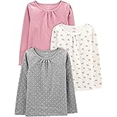 Simple Joys by Carter's Baby-Girls Long-Sleeve Shirts, Pack of 3