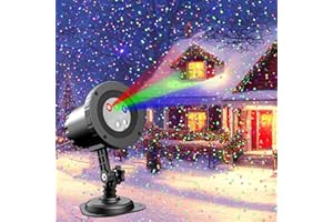 Christmas Laser Lights Projector Outdoor, AIRIVO 3 Color Motion Firefly Lights Projector, Moving Red, Green and Blue Star Light Waterproof with Remote Control for Garden,Home, Landscape