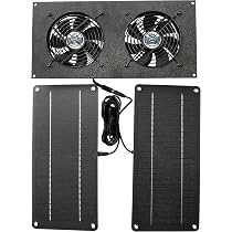 Amazon.com : CoolerGuys 10W Solar Powered Dual Fan Kit for Small ...