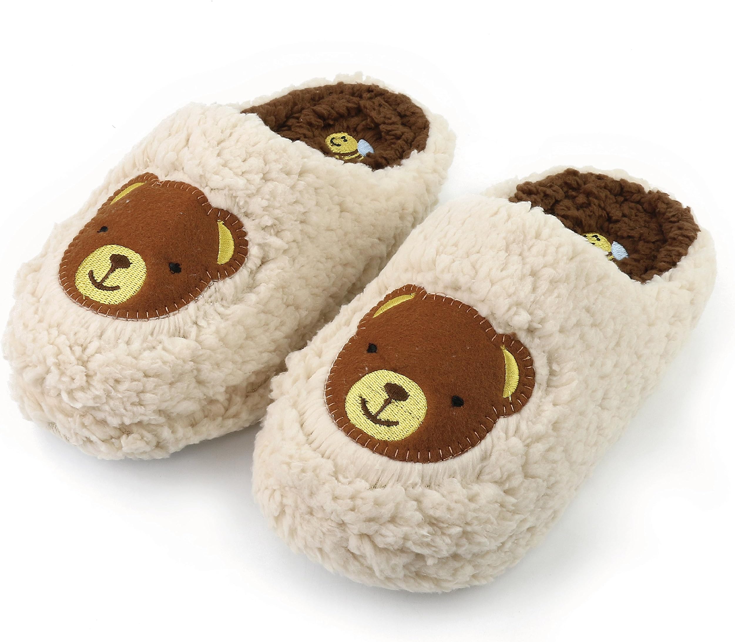 Komyufa Women Fur House Slippers Cozy Animal Home Slipper Fuzzy Bedroom Shoes Indoor Outdoor