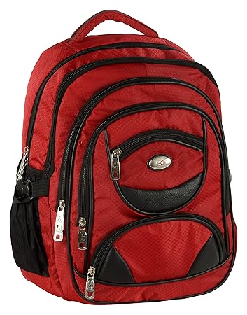 RCS Basics School Cum Backpack - Fits Up To 16-Inch (RED)
