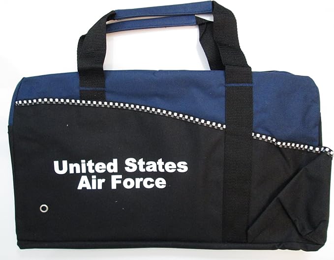 UNITED STATES AIR FORCE BLUE/BLACK DUFFEL BAG W/ AIR FORCE