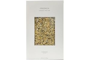 HSKLOCK Organic Freekeh, Fair Trade Certified, Flame Roasted, Cracked, 250 gram (Pack of 3)