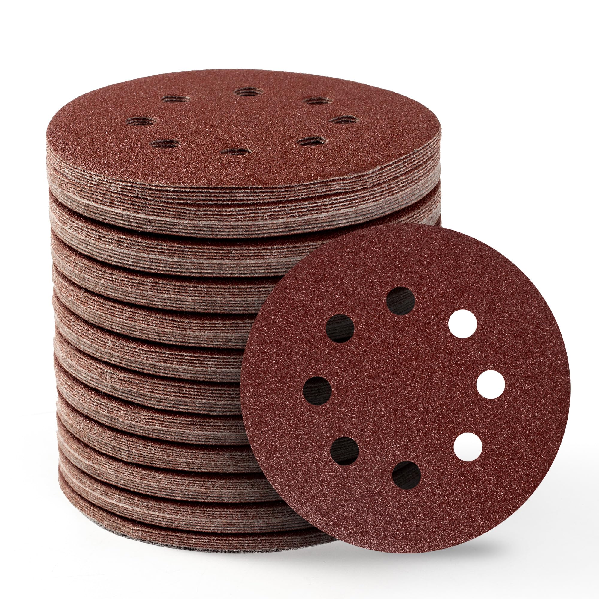 S SATC Sanding Discs 100 Grit 110PCS Orbital Sander Discs 125mm Hook and Loop Round Orbital Sander Pads for Sanding